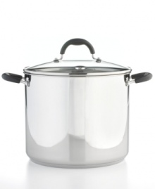Give guests and family members something to talk about-the masterful meals created by this professional piece. The stainless steel construction includes an impact-bonded base that quickly and evenly heats ingredients to perfection, serving up incredibly hearty soups, stews and more. Limited lifetime warranty. Give guests and family members something to talk about-the masterful meals created by this professional piece. The stainless steel construction includes an impact-bonded base that quickly and evenly heats ingredients to perfection, serving up incredibly hearty soups, stews and more. Limited lifetime warranty.