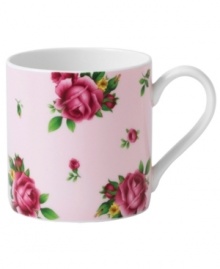 An English classic blooms anew. Pink and gold blossoms flower on this casual bone china mug to complement Old Country Roses dinnerware by Royal Albert. An English classic blooms anew. Pink and gold blossoms flower on this casual bone china mug to complement Old Country Roses dinnerware by Royal Albert.