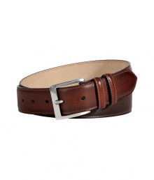 A tried-and-true classic with a stylish twist, this leather belt from Paul Smith Accessories boasts cool tonal brown broguing - Smooth leather, 3 shades of tonal brown leather, silver-toned buckle - Wear with trousers, chinos, or jeans