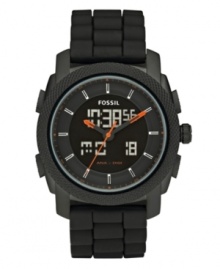 Get the best of both worlds with this ultra-masculine watch by Fossil.