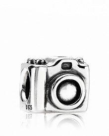 Shutterbugs snap up this camera PANDORA charm in polished sterling silver. Shutterbugs snap up this camera PANDORA charm in polished sterling silver.