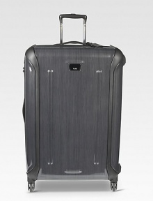 Ultra-modern style that defies definition with a hardside case and a surprisingly lightweight, easy-to-maneuver design. Zip closure Telescoping top handle Side handles In-line wheels Exterior zip pockets Interior zip, organizer pockets ABS/polycarbonate 20W X 29H X 12½D Imported Ultra-modern style that defies definition with a hardside case and a surprisingly lightweight, easy-to-maneuver design. Zip closure Telescoping top handle Side handles In-line wheels Exterior zip pockets Interior zip, organizer pockets ABS/polycarbonate 20W X 29H X 12½D Imported