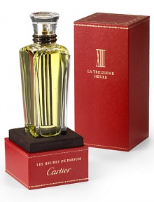 The countdown has begun, now is the time to beguile him or her, the object of desire. The time for danger when everything is possible ... a moment of exact seduction when LA Treiziéme Heure glides, sensual and mesmerizing on the skin, with intoxicating hints of narcissus, maté, and leather. 2.5 oz.By smoke, I mean perfume. Smoke like a fascination, to be worn like a trap with intent. Mathilde Laurent, Perfumer of the Maison Cartier. The countdown has begun, now is the time to beguile him or her, the object of desire. The time for danger when everything is possible ... a moment of exact seduction when LA Treiziéme Heure glides, sensual and mesmerizing on the skin, with intoxicating hints of narcissus, maté, and leather. 2.5 oz.By smoke, I mean perfume. Smoke like a fascination, to be worn like a trap with intent. Mathilde Laurent, Perfumer of the Maison Cartier.
