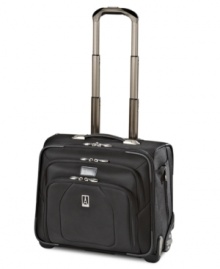 Totally toted-you're set for a quick trip or a last-minute getaway with this rolling tote. The perfect size for packing in every day essentials, this versatile travel companion features a durable, stylish exterior that opens to a fully-lined spacious interior with H20 guard. Lifetime warranty. Totally toted-you're set for a quick trip or a last-minute getaway with this rolling tote. The perfect size for packing in every day essentials, this versatile travel companion features a durable, stylish exterior that opens to a fully-lined spacious interior with H20 guard. Lifetime warranty.