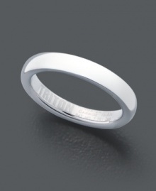 Curb your look. Triton ring for men features a white tungsten carbide band (3 mm) with a comfortable fit and dome design. Highly scratch resistant and hypoallergenic. Size 7. Curb your look. Triton ring for men features a white tungsten carbide band (3 mm) with a comfortable fit and dome design. Highly scratch resistant and hypoallergenic. Size 7.