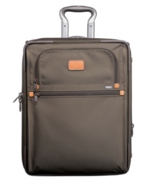 Take the world in form. Sophisticated, stylish and composed travel starts with this durable, dependable companion, the smart solution for quick trips overseas and around the world. Compact, expandable and rolling, this carry-on features endless organizational features, like a garment sleeve and exterior & interior pockets. 5-year warranty. Take the world in form. Sophisticated, stylish and composed travel starts with this durable, dependable companion, the smart solution for quick trips overseas and around the world. Compact, expandable and rolling, this carry-on features endless organizational features, like a garment sleeve and exterior & interior pockets. 5-year warranty.