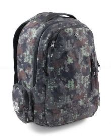 Gear up in style with this camouflage graphic backpack from LRG.