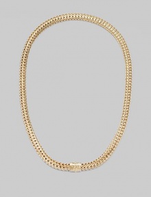 From the Classic Chain Collection. Signature 18K gold chain design for a clean, understated look.18K gold Length, about 16 Clasp closure Made in Bali From the Classic Chain Collection. Signature 18K gold chain design for a clean, understated look.18K gold Length, about 16 Clasp closure Made in Bali