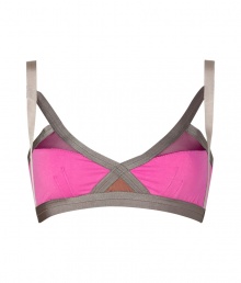 Spearheading the innerwear-as-outerwear trend, VPLs easy to layer pieces offer a fashion-forward alternative to lingerie - Two-tone multi-strap front with multicolored soft half-cups, adjustable straps - Pair with matching panties for stylish lounging or under a low-cut sleeveless top Spearheading the innerwear-as-outerwear trend, VPLs easy to layer pieces offer a fashion-forward alternative to lingerie - Two-tone multi-strap front with multicolored soft half-cups, adjustable straps - Pair with matching panties for stylish lounging or under a low-cut sleeveless top