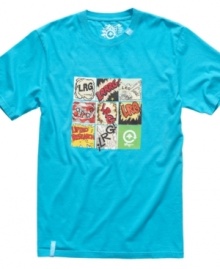 Keep your quirky style with this cool comic t-shirt from LRG. Keep your quirky style with this cool comic t-shirt from LRG.