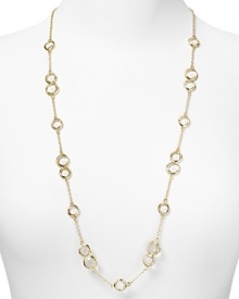 Get fabulously fete-worthy with kate spade new york's gold-plated chain necklace. Whether its black tie or a party for one, this sparkly strand will make your look pop.