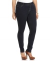 Be stylish and comfortable with INC's plus size jeggings, combining the look of jeans with the feel of leggings!