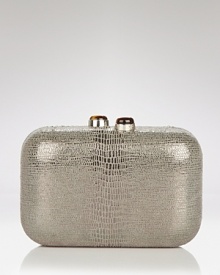 Mini bags are a major trend -- work it with this embossed style from style from KOTUR. A haute hand-held, this bag adds a tiny on-trend touch to every evening look. Mini bags are a major trend -- work it with this embossed style from style from KOTUR. A haute hand-held, this bag adds a tiny on-trend touch to every evening look.