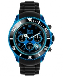 Come alive in this energetic chronograph watch from the Ice-Chrono Electrik collection by Ice-Watch.