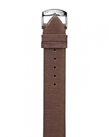 Luxe leather watch strap in modern metallic finish, fits size 1, 6 & 21 Philip Stein watch heads.