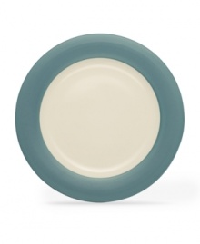 Make everyday meals a little more fun with Colorwave dinnerware from Noritake. Mix and match this turquoise-rimmed platter with coupe and square pieces for a tabletop that's endlessly stylish. Make everyday meals a little more fun with Colorwave dinnerware from Noritake. Mix and match this turquoise-rimmed platter with coupe and square pieces for a tabletop that's endlessly stylish.