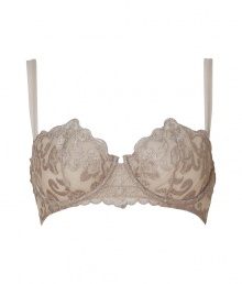 Turn up the heat with this luxe bra from La Perla -Balconette style, wide set straps, back hook and eye closure, embroidery detailed front, d?colletage-enhancing shape - Perfect under any outfit or for stylish lounging with matching panties Turn up the heat with this luxe bra from La Perla -Balconette style, wide set straps, back hook and eye closure, embroidery detailed front, d?colletage-enhancing shape - Perfect under any outfit or for stylish lounging with matching panties