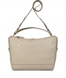This must-have modern classic shoulder bag from Salvatore Ferragamo boasts luxe leather and streamlined styling - Slim sleek shape, top zip closure, top handle, convertible shoulder strap, side logo detail - Perfect for workweek chic or off-duty cool This must-have modern classic shoulder bag from Salvatore Ferragamo boasts luxe leather and streamlined styling - Slim sleek shape, top zip closure, top handle, convertible shoulder strap, side logo detail - Perfect for workweek chic or off-duty cool