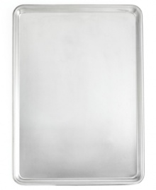 Bake with the best. From batches of baked goods to more substantial meals, this versatile baking sheet is made of sturdy, expert-grade aluminum for exceptional results every time. Limited lifetime warranty. Bake with the best. From batches of baked goods to more substantial meals, this versatile baking sheet is made of sturdy, expert-grade aluminum for exceptional results every time. Limited lifetime warranty.