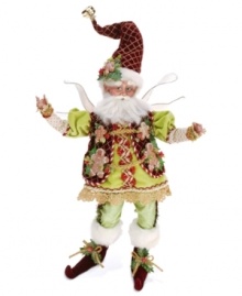 Keep company in the kitchen. Wearing a vest of gingerbread men and a cookie in his hat, this fantastical figurine from Mark Roberts inspires dazzling desserts from a windowsill or shelf. Bend his limbs to sit or stand. Keep company in the kitchen. Wearing a vest of gingerbread men and a cookie in his hat, this fantastical figurine from Mark Roberts inspires dazzling desserts from a windowsill or shelf. Bend his limbs to sit or stand.