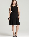 Calvin Klein Plus Size Fit and Flare Dress