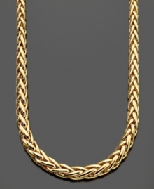 Graduate to elegant style. This lovely necklace is crafted in 14k gold. Approximate length: 17 inches. Graduate to elegant style. This lovely necklace is crafted in 14k gold. Approximate length: 17 inches.