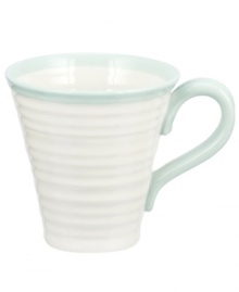 Distinctly ribbed Sophie Conran dinnerware sets your table with the charm of traditional hand-thrown pottery, but the durability of contemporary Portmeirion porcelain. Mix the banded Carnivale mug with solid celadon pieces. Distinctly ribbed Sophie Conran dinnerware sets your table with the charm of traditional hand-thrown pottery, but the durability of contemporary Portmeirion porcelain. Mix the banded Carnivale mug with solid celadon pieces.