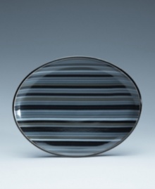 Perfect for every day use, this stoneware is versatile and stylish. A colorful striated pattern lends your tabletop modern polish. From Denby's dinnerware and dishes collection. Measures 14 in diameter. Perfect for every day use, this stoneware is versatile and stylish. A colorful striated pattern lends your tabletop modern polish. From Denby's dinnerware and dishes collection. Measures 14 in diameter.