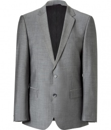 Polished and classically cool, this blazer from Hugo seamlessly transitions from day to evening - Notched lapel, long sleeves, buttoned cuffs, double buttoned front, front flap pockets, double back vent - Modern slim fit - Team with shirts and favorite jeans, or with matching trousers and sleek brogues Polished and classically cool, this blazer from Hugo seamlessly transitions from day to evening - Notched lapel, long sleeves, buttoned cuffs, double buttoned front, front flap pockets, double back vent - Modern slim fit - Team with shirts and favorite jeans, or with matching trousers and sleek brogues