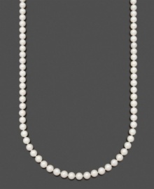 Add beauty and refinement to your ensemble. A timeless classic - Belle de Mer necklace features AAA Akoya cultured pearls (8-8-1/2 mm) set in 14k gold. Approximate length: 36 inches. Add beauty and refinement to your ensemble. A timeless classic - Belle de Mer necklace features AAA Akoya cultured pearls (8-8-1/2 mm) set in 14k gold. Approximate length: 36 inches.