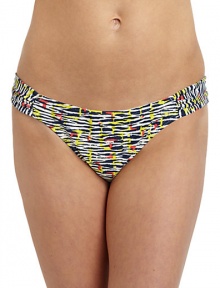THE LOOKAbstract animal printSide ruched panelsLogo-embossed button at frontElastic waist and leg openingsTHE MATERIAL80% nylon/20% spandexFully linedCARE & ORIGINHand washImportedPlease note: Bikini top sold separately. THE LOOKAbstract animal printSide ruched panelsLogo-embossed button at frontElastic waist and leg openingsTHE MATERIAL80% nylon/20% spandexFully linedCARE & ORIGINHand washImportedPlease note: Bikini top sold separately.