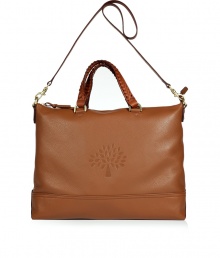 Tote around your essentials in this ultra-luxe It bag from Mulberry - Small braided carrying handles, convertible shoulder strap, carryall style, embossed front logo detail, gold-tone hardware - Perfect for everyday use or for off-duty glam Tote around your essentials in this ultra-luxe It bag from Mulberry - Small braided carrying handles, convertible shoulder strap, carryall style, embossed front logo detail, gold-tone hardware - Perfect for everyday use or for off-duty glam
