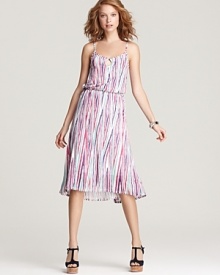 Brushstroke-like stripes lend an artsy quality to this Ella Moss dress, the epitome of effortless balmy-season style.