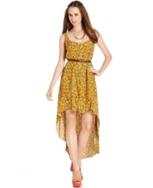 A major high-low hem adds a stylish spin to this geometric-print BCBGeneration maxi dress -- perfect for a pretty daytime look! A major high-low hem adds a stylish spin to this geometric-print BCBGeneration maxi dress -- perfect for a pretty daytime look!