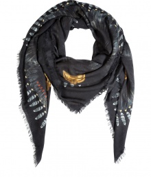 Unleash your wild side and elevate streamlined Downtown looks with London It-label Vassilisas fox mask print scarf - Super soft and lightweight, large square shape, frayed edges - Wear bandana style and pair with everything from jeans and leather jackets to fitted sheaths and blazers Unleash your wild side and elevate streamlined Downtown looks with London It-label Vassilisas fox mask print scarf - Super soft and lightweight, large square shape, frayed edges - Wear bandana style and pair with everything from jeans and leather jackets to fitted sheaths and blazers