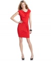 MICHAEL Michael Kors creates a cowlneck dress with a twist. With such sleek style it's sure to become a go-to for work and after-hours occasions.