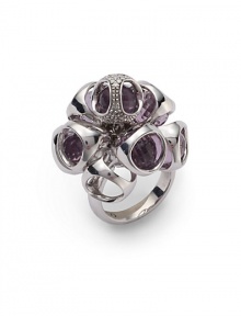 THE LOOKCluster design.075 tcw diamond accentsQuartz detailsSterling silver settingTHE MEASUREMENTWidth, about 1Length, about 1ORIGINImported THE LOOKCluster design.075 tcw diamond accentsQuartz detailsSterling silver settingTHE MEASUREMENTWidth, about 1Length, about 1ORIGINImported