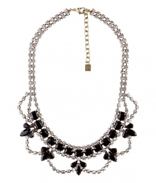 Inject modern glamour into you contemporary looks with Dannijos intricately embellished crystal chain necklace - Gold-toned lobster-claw closure, adjustable length - Layer over jet black knits, or wear with fun cocktail dresses and shimmering metallic accessories Inject modern glamour into you contemporary looks with Dannijos intricately embellished crystal chain necklace - Gold-toned lobster-claw closure, adjustable length - Layer over jet black knits, or wear with fun cocktail dresses and shimmering metallic accessories