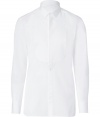 A streamlined version of the classic tuxedo shirt, this modern iteration from Neil Barrett offers a slim fit and subtle bib detail for versatile styling - Small spread collar, concealed front button placket with bib overlay, slim fit, curved hem - Style with tuxedo pants, jeans, or slim trousers and a blazer