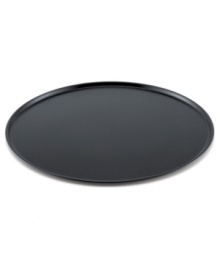 The perfect pan for creating thin crust pizza, calzones or even frozen snacks. Nonstick surface ensures even browning and a crispier crust. Easily doubles as a baking sheet. One-year warranty. The perfect pan for creating thin crust pizza, calzones or even frozen snacks. Nonstick surface ensures even browning and a crispier crust. Easily doubles as a baking sheet. One-year warranty.