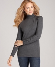 A little bit of ruching makes a world of difference: Style&co.'s mock turtleneck looks fresh with a cute new collar! (Clearance) A little bit of ruching makes a world of difference: Style&co.'s mock turtleneck looks fresh with a cute new collar! (Clearance)