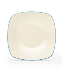 Make everyday meals a little more fun with Colorwave dinnerware from Noritake. Mix and match the square plates in turquoise and white with coupe and rim pieces for a tabletop that's endlessly stylish. Make everyday meals a little more fun with Colorwave dinnerware from Noritake. Mix and match the square plates in turquoise and white with coupe and rim pieces for a tabletop that's endlessly stylish.