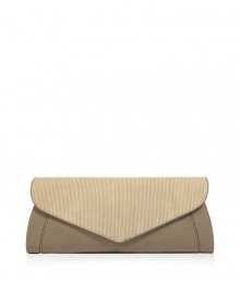 Inject sophisticated style into your cocktail-ready look with this luxe neutral-hued clutch from See by Chloe - Envelope shape with glossy embossed-leather front flap opening, pouch shape, small internal zip pocket - Style with a floral cocktail frock and metallic sandals Inject sophisticated style into your cocktail-ready look with this luxe neutral-hued clutch from See by Chloe - Envelope shape with glossy embossed-leather front flap opening, pouch shape, small internal zip pocket - Style with a floral cocktail frock and metallic sandals