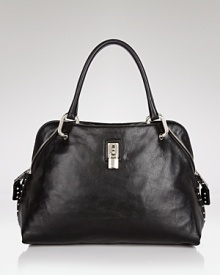 Marc Jacobs helps you keep on top of busy days with this roomy satchel. In versatile black leather with a chic shape, it's a practical option with cool girl credentials. Marc Jacobs helps you keep on top of busy days with this roomy satchel. In versatile black leather with a chic shape, it's a practical option with cool girl credentials.