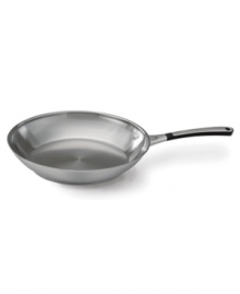 Meet breakfast (or any other meal) head-on with the exceptional everyday performance of the Simply Calphalon Stainless omelette pan. It's a particularly polished pan, great-looking and hard-working, crafted with a bottom core of heavy-gauge, highly conductive aluminum that helps food cook evenly every time. 10-year warranty. Meet breakfast (or any other meal) head-on with the exceptional everyday performance of the Simply Calphalon Stainless omelette pan. It's a particularly polished pan, great-looking and hard-working, crafted with a bottom core of heavy-gauge, highly conductive aluminum that helps food cook evenly every time. 10-year warranty.