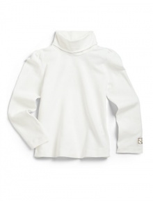 THE LOOKTurtleneckLong sleevesSequined logo at one cuffTHE MATERIAL94% cotton/6% elastaneCARE & ORIGINMachine washMade in Italy THE LOOKTurtleneckLong sleevesSequined logo at one cuffTHE MATERIAL94% cotton/6% elastaneCARE & ORIGINMachine washMade in Italy
