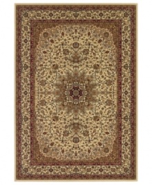 Offering timeless Persian-inspired patternwork in a simply stunning cream and gold palette, the Tamena area rug from Couristan brings intricate beauty to your floors. Woven of heat-set Courton™ polypropylene, a synthetic fiber that's meticulously crafted for durability. Offering timeless Persian-inspired patternwork in a simply stunning cream and gold palette, the Tamena area rug from Couristan brings intricate beauty to your floors. Woven of heat-set Courton™ polypropylene, a synthetic fiber that's meticulously crafted for durability.