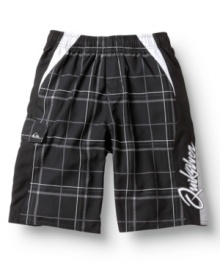Keep him cool and comfy in these cute boardshorts from Quiksilver. Keep him cool and comfy in these cute boardshorts from Quiksilver.