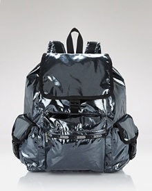Whether a cool-girl or a school-girl, LeSportsac's roomy nylon backpack looks smart. Shoulder this academic accent to stay pencil-sharp. Whether a cool-girl or a school-girl, LeSportsac's roomy nylon backpack looks smart. Shoulder this academic accent to stay pencil-sharp.