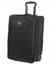It's a wide world... get yourself a bag that can handle it. Perfect for shorter trips, Tumi's unconventional upright features a slightly wider design that offers the packing capacity of a 22 case in a more compact, carry-on size. Tumi quality assurance warranty. It's a wide world... get yourself a bag that can handle it. Perfect for shorter trips, Tumi's unconventional upright features a slightly wider design that offers the packing capacity of a 22 case in a more compact, carry-on size. Tumi quality assurance warranty.